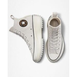 Converse Run Star Hike Sherpa Trim Hi Top Boot 172499C Mouse Gray Womens 8.5 NEW